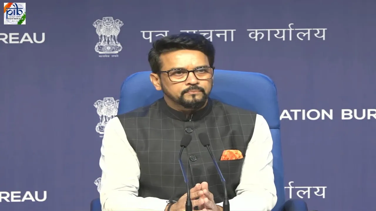 Cabinet briefing by Union Ministers Anurag Singh Thakur