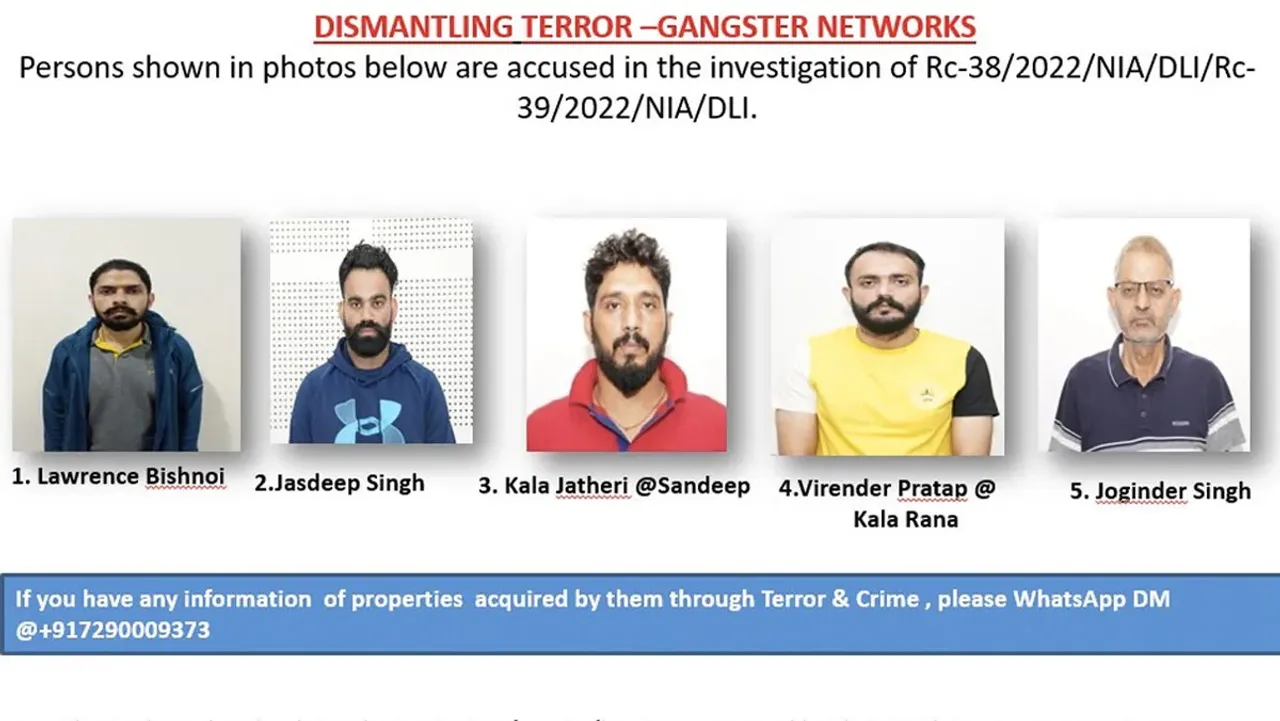 terror-gangster network NIA Raids