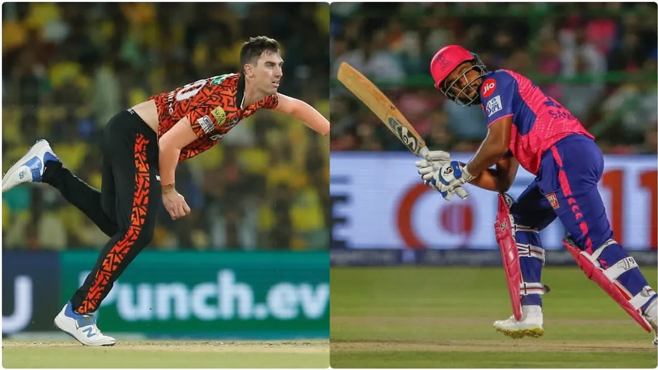 Pat Cummins (Left), Sanju Samson (RIght) 