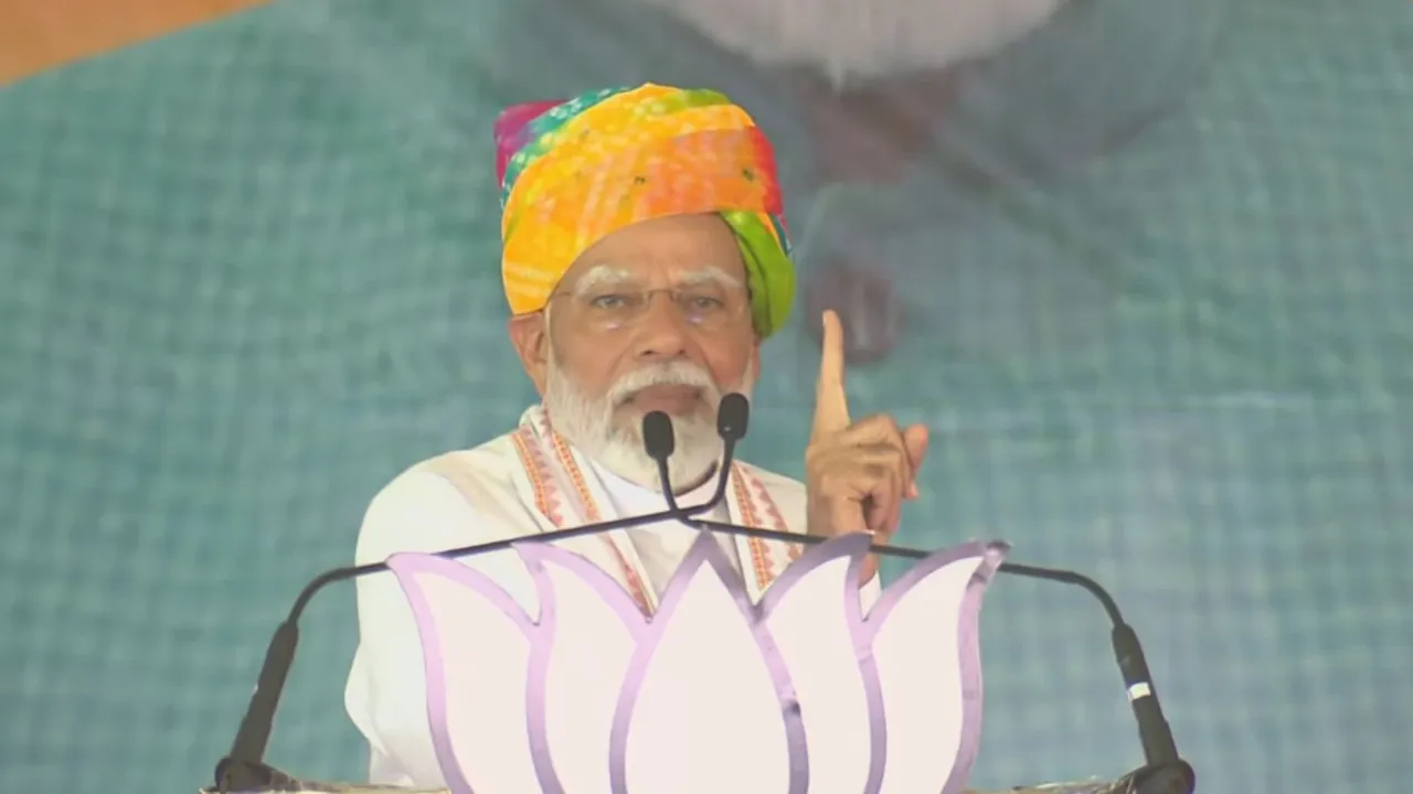 Country punishing Congress for its 'sins': PM Modi at Jalore rally