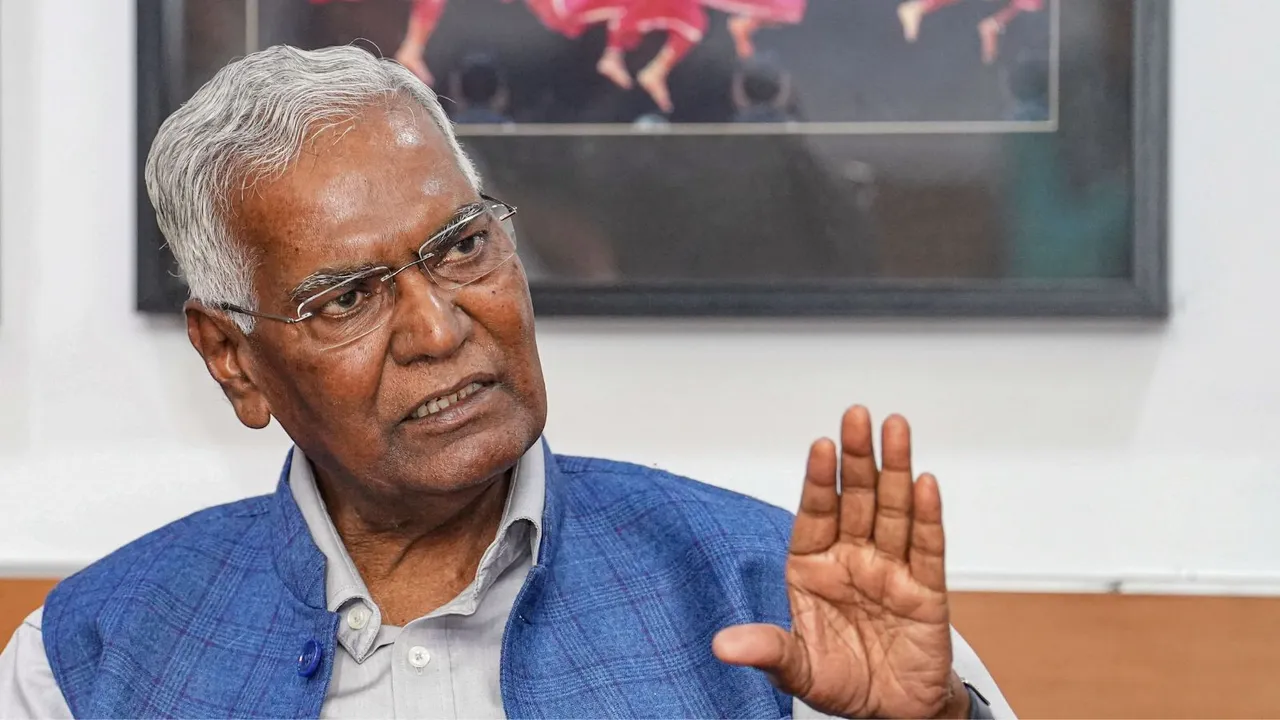 CPI General Secretary D. Raja during an interview with PTI, in New Delhi