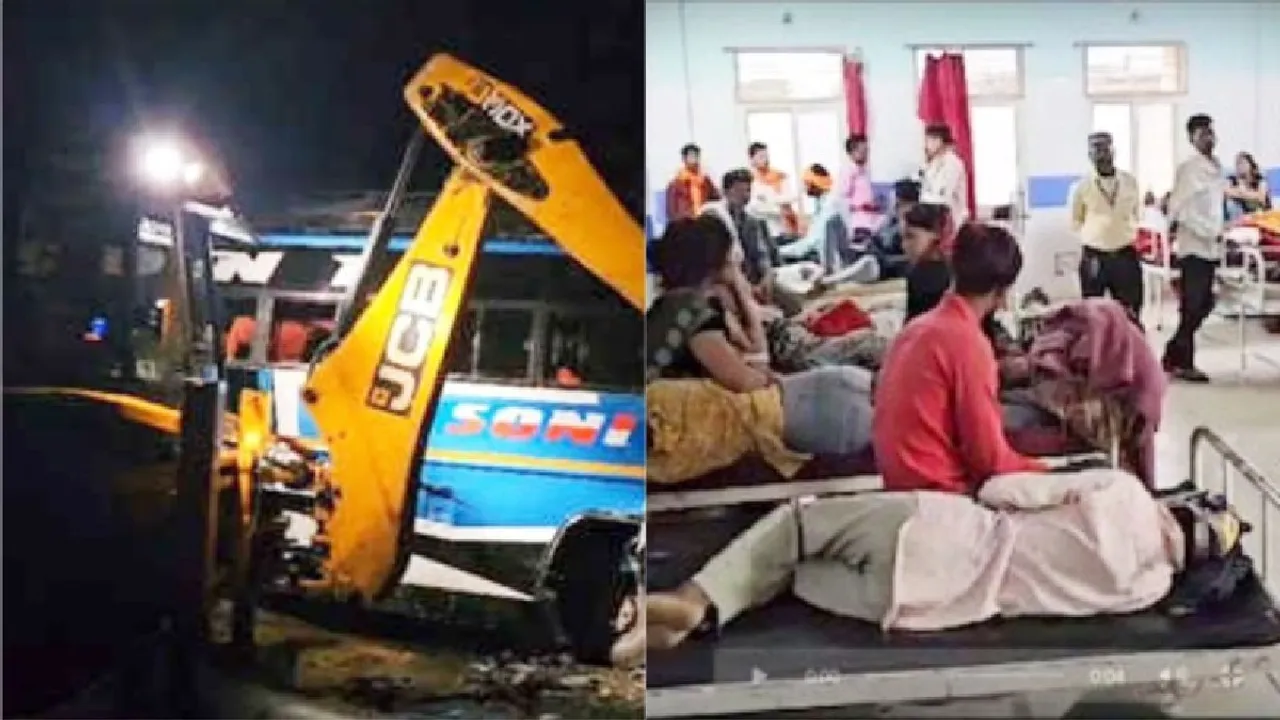 39 injured as private bus headed for PM's Bhopal rally hits truck in Khargone district