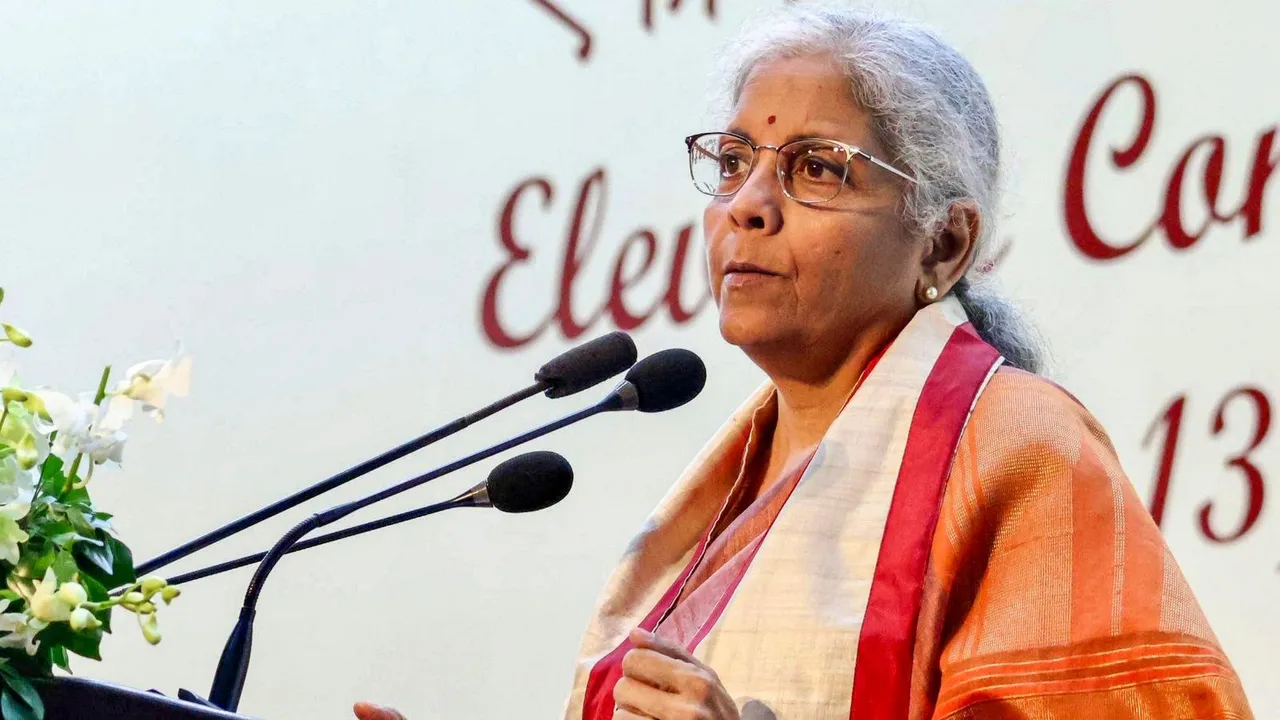 Union Finance Minister Nirmala Sitharaman speaks during the 11th Convocation of Indian Institute of Science Education and Research, in Bhopal.