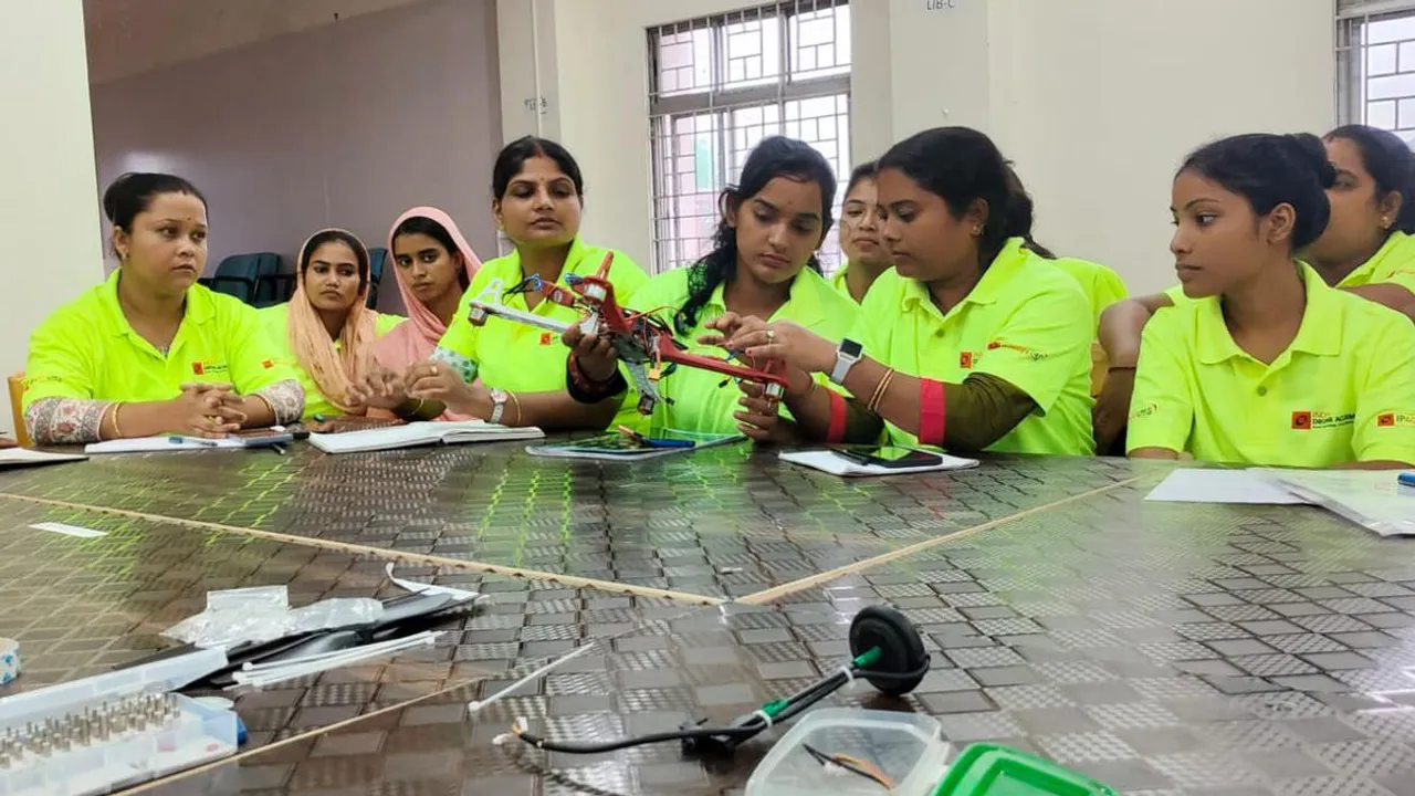 Assam women train with drone technology.jpg