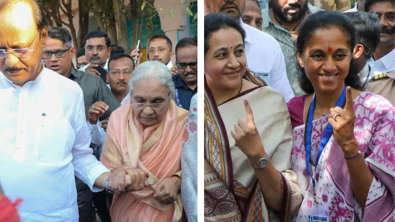 After casting vote, Supriya Sule visits Ajit Pawar's home in Baramati to seek his mother's blessings
