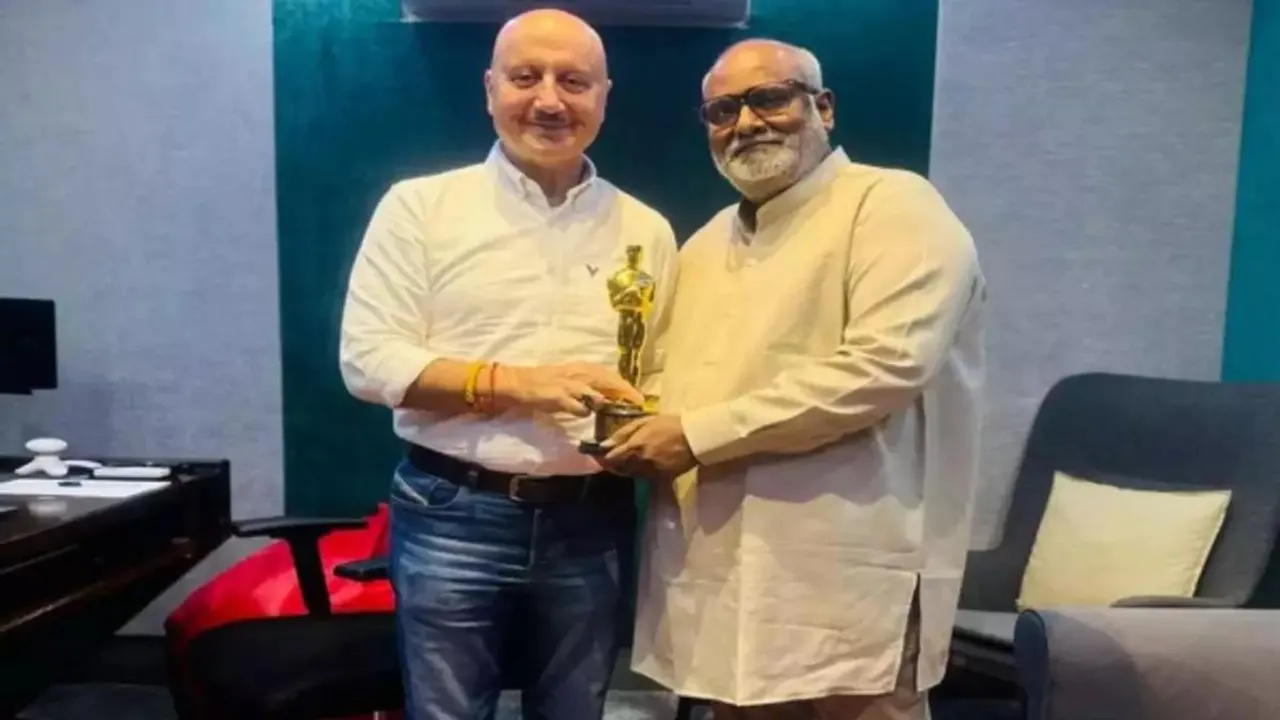 Anupam Kher collaborates with MM Keeravaani