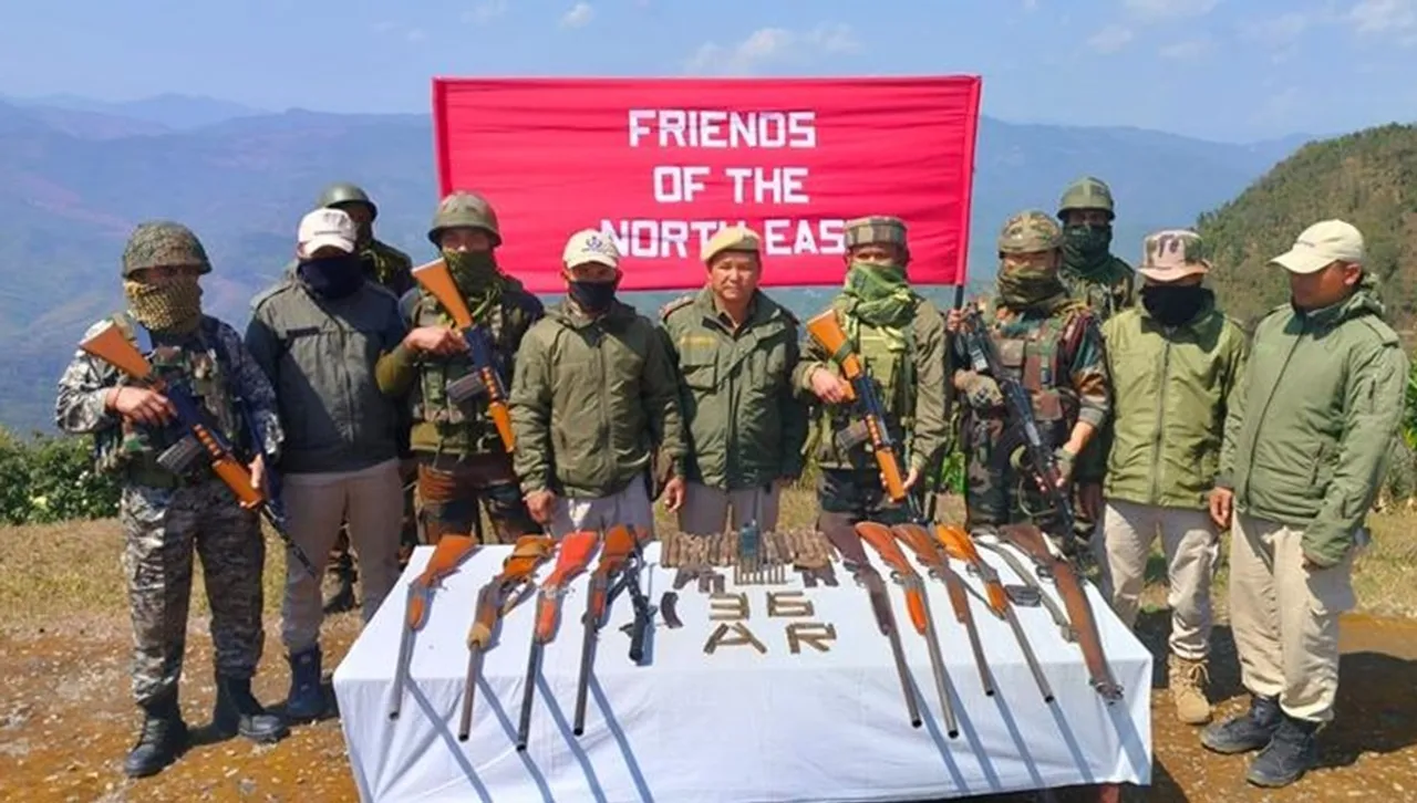 Manipur Police Arms Seizure