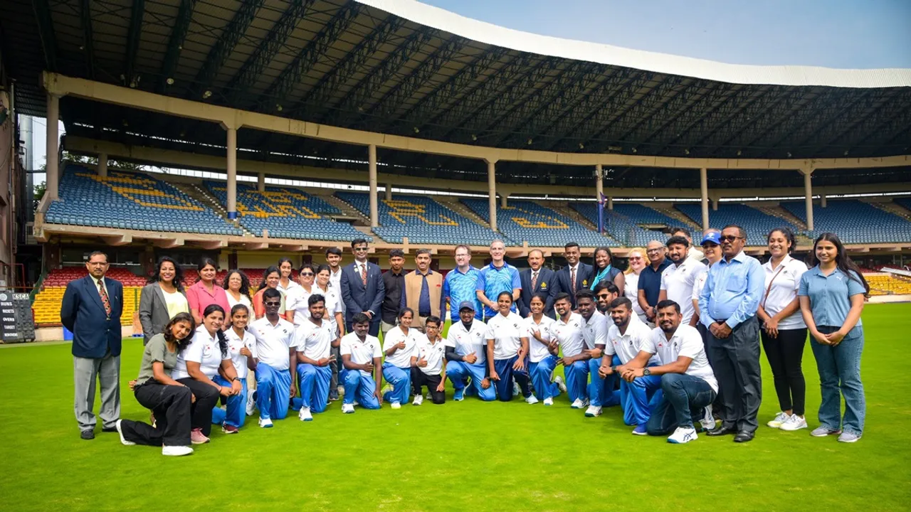 US Ambassador to India Eric Garcetti met and cheered India's Blind Cricket Team on Saturday