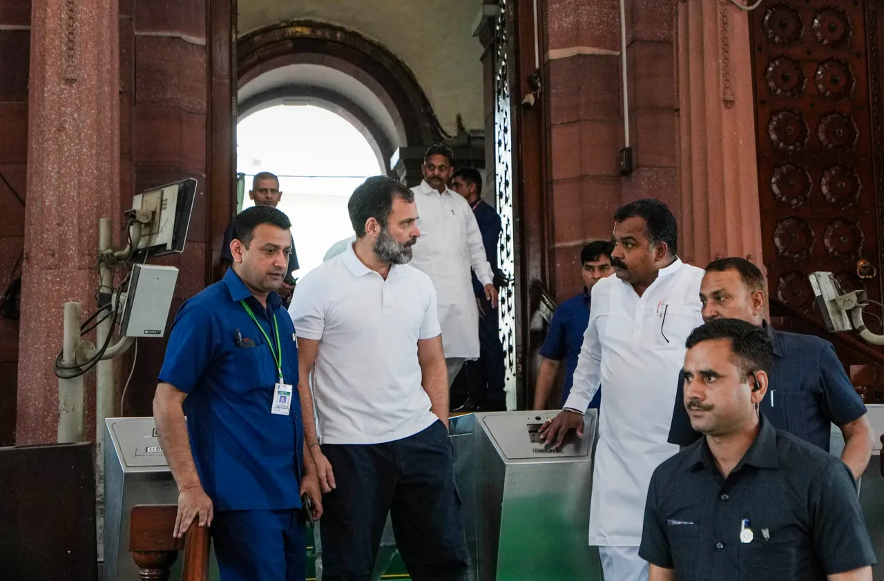Rahul Gandhi at Parliament House