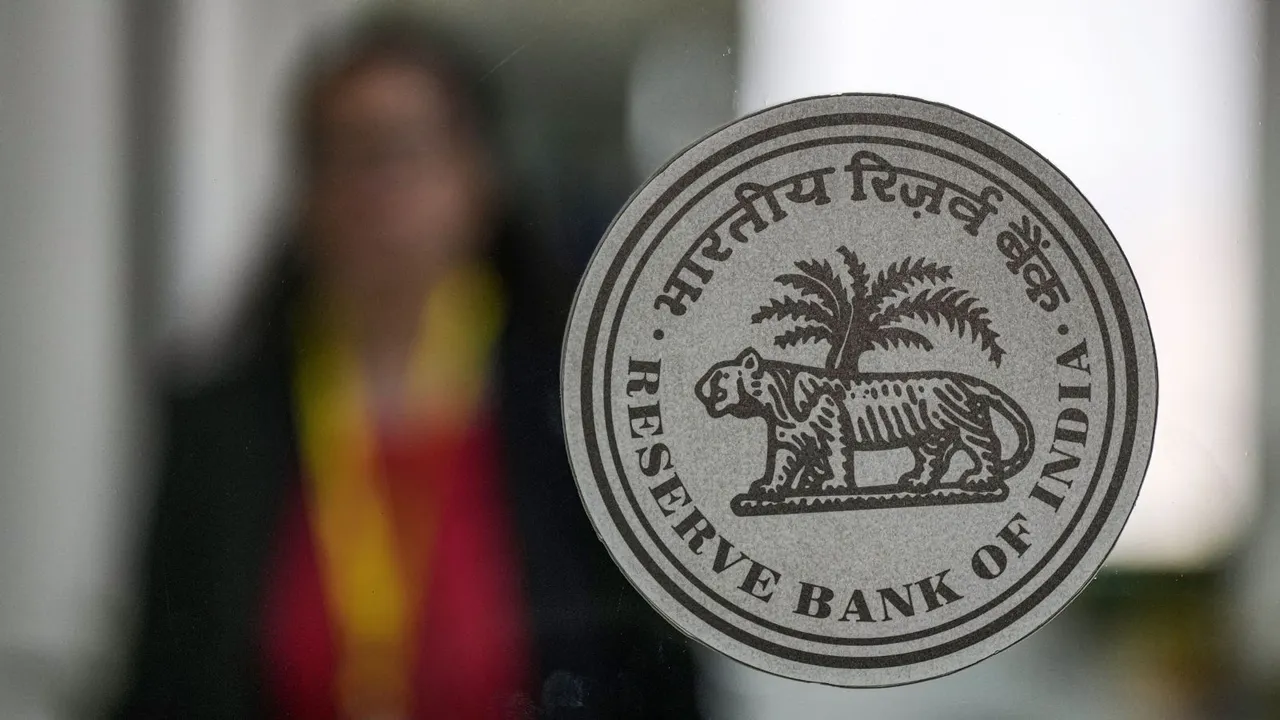 Reserve Bank of India (RBI) logo, at the RBI headquarters in Mumbai, Friday, April 5, 2024