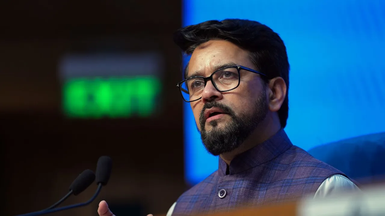 Union Minister Anurag Thakur briefs the media on Cabinet decisions, in New Delhi