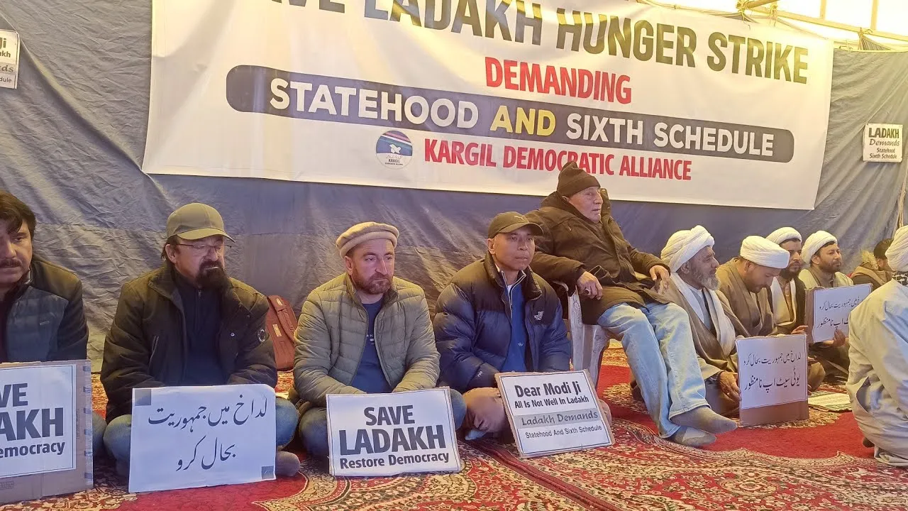 Kargil Democratic Alliance Hunger Strike ladakh Protest