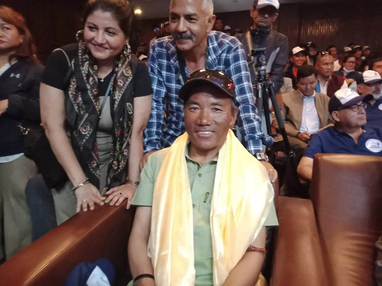 Record holder Veteran Sherpa guide Kami Rita at an event to honour Nepal's record climbers on the International Everest Day, in Kathmandu