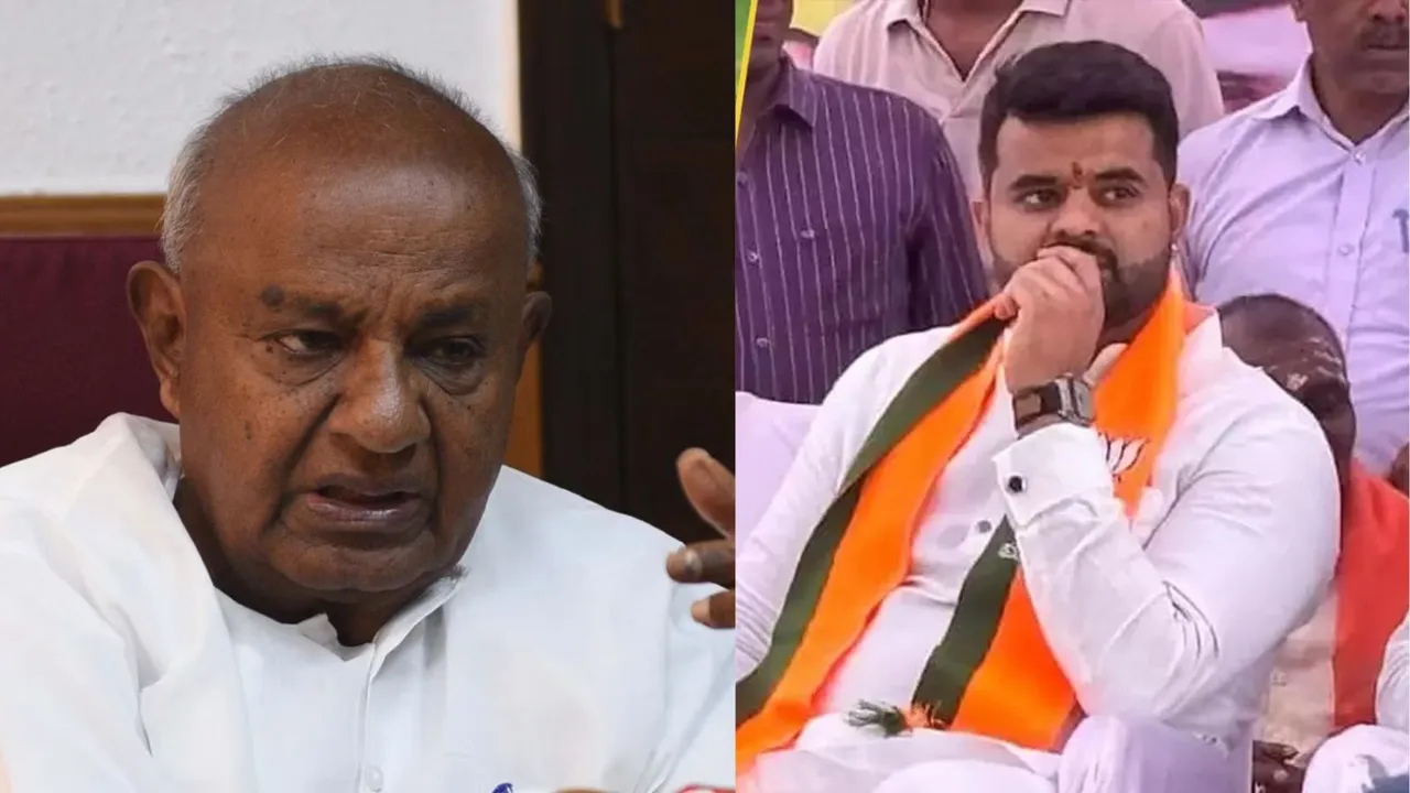 H D Deve Gowda Prajwal Revanna