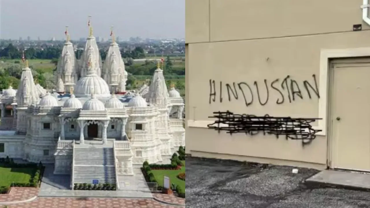 Hindu temple vandalised in Canada