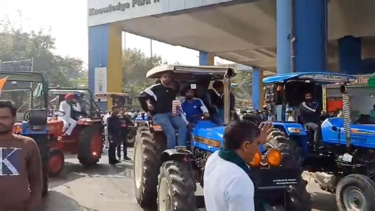 Noida farmers protest