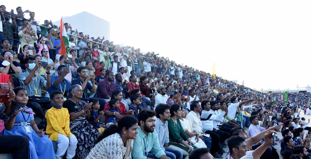 Chandrayaan-3 launch Sriharikota Crowd