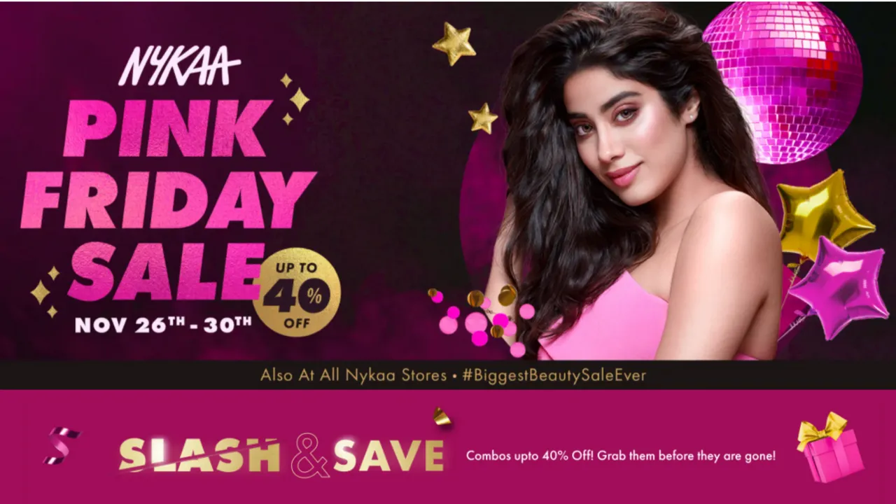 Nykaa Pink Friday sale Jahnvi Kapoor
