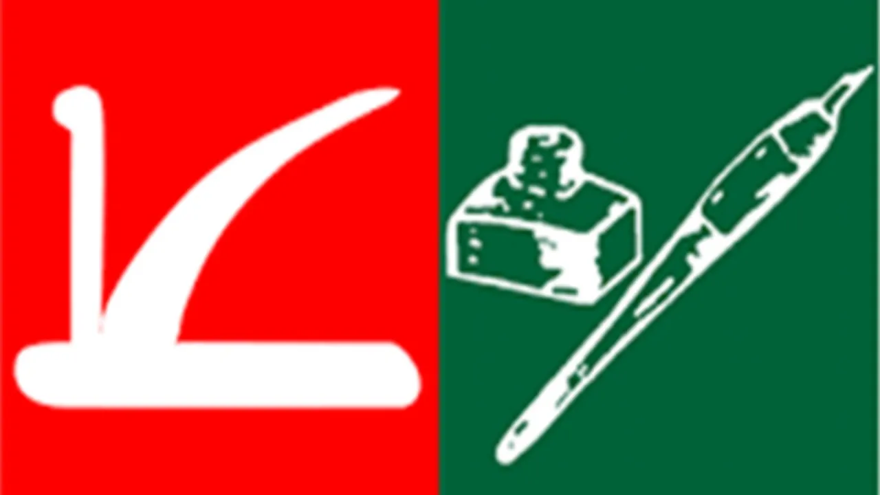 National Conference PDP party flag
