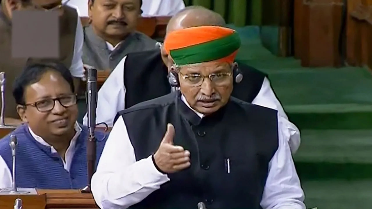 Law Minister Arjun Ram Meghwal defends bill to appoint CEC, ECs