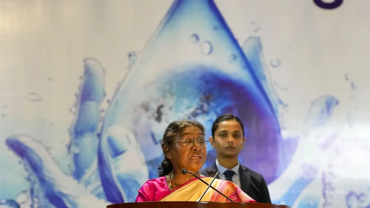 President Droupadi Murmu addressing the inaugural session of the 8th India Water Week summit