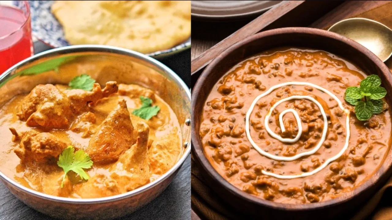 Butter Chicken and Dal Makhani