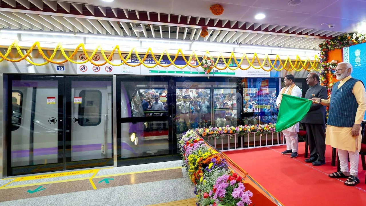 Prime Minister Narendra Modi inaugurated Kolkata Metro's Esplanade-Howrah Maidan section