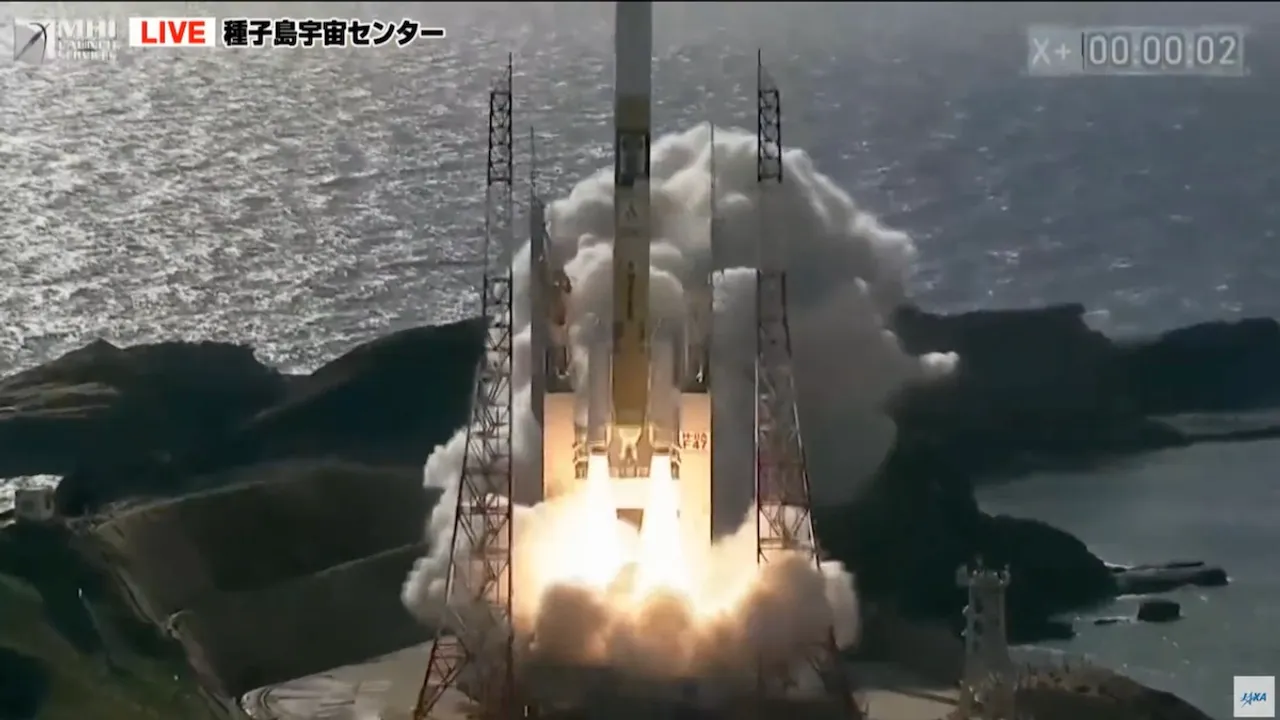 Japan launches HII-A rocket carrying X-ray telescope to explore origins of universe, lunar lander