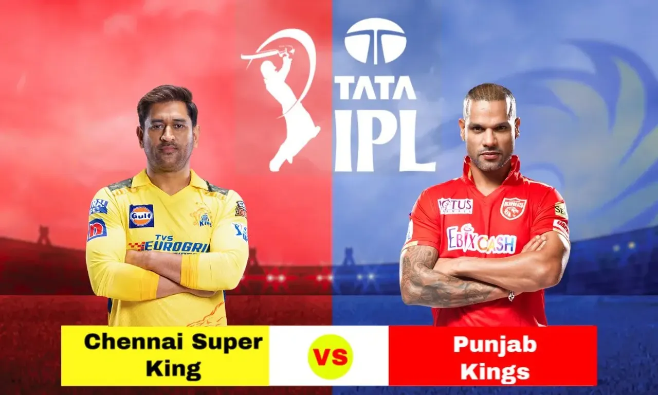 CSK PBKS MS Dhoni Shikhar Dhawan