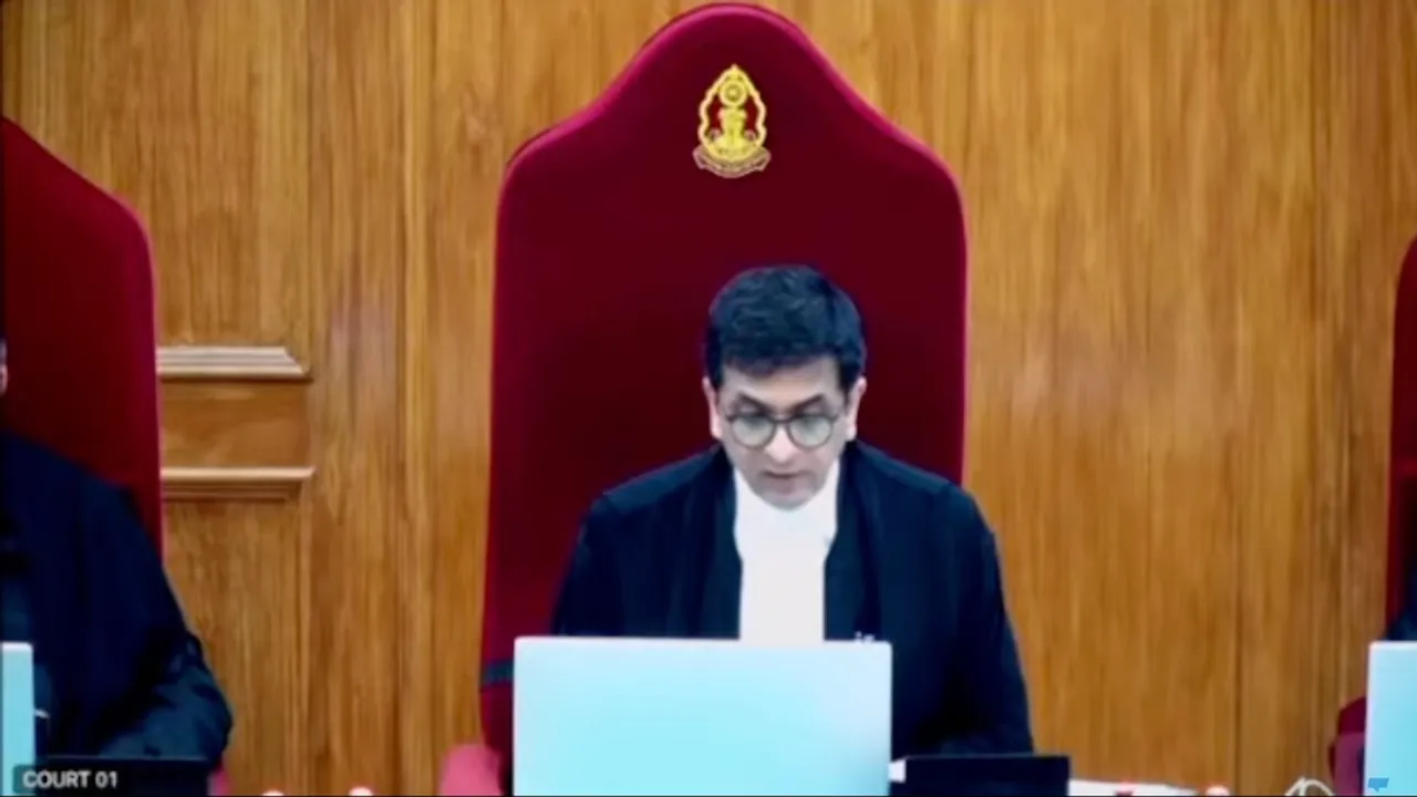 CJI reading his verdict on Article 370