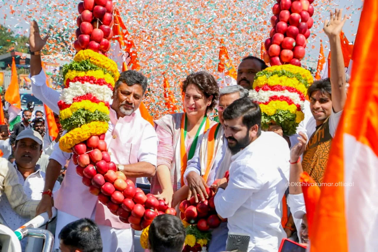 DK Shivakumar Priyanka Gandhi Congress Karnataka