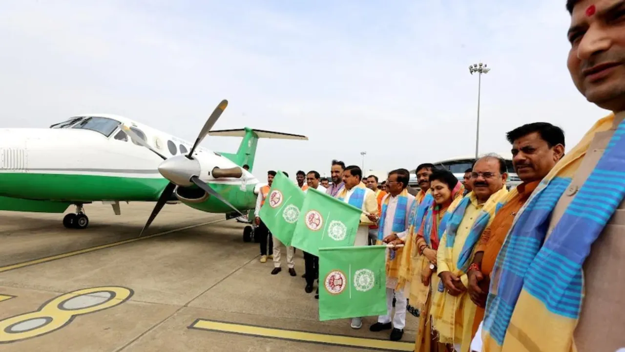 Madhya Pradesh Chief Minister Mohan Yadav launched intra-state air service named 'PM Shri Paryatan Vayu Seva' on Thursday