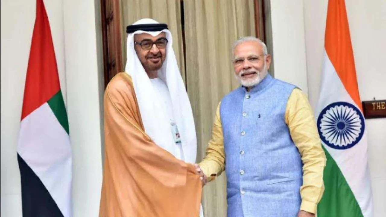Narendra Modi Zayed Al Nahyan India UAE