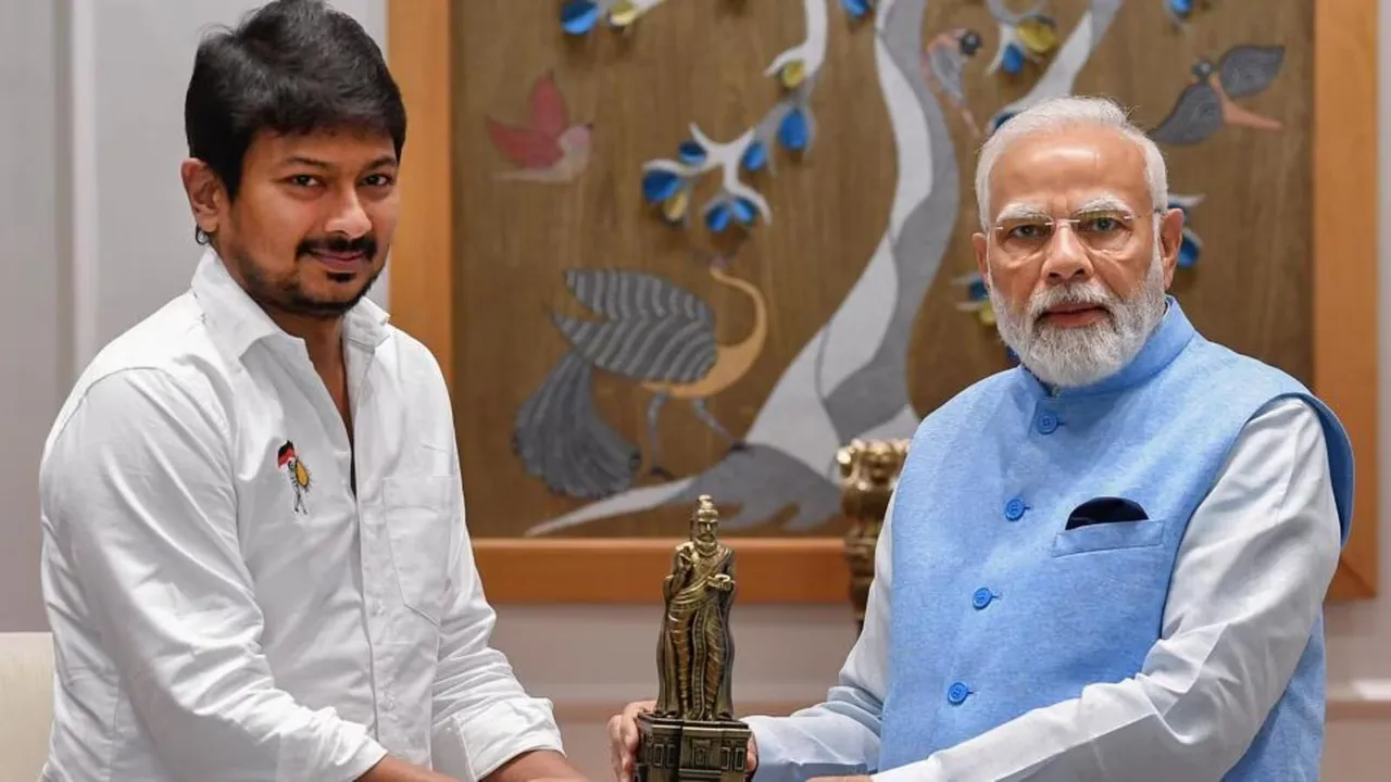 Udhayanidhi calls and PM Modi