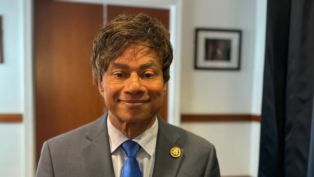 US Congressman Shri Thanedar, during an interview with PTI