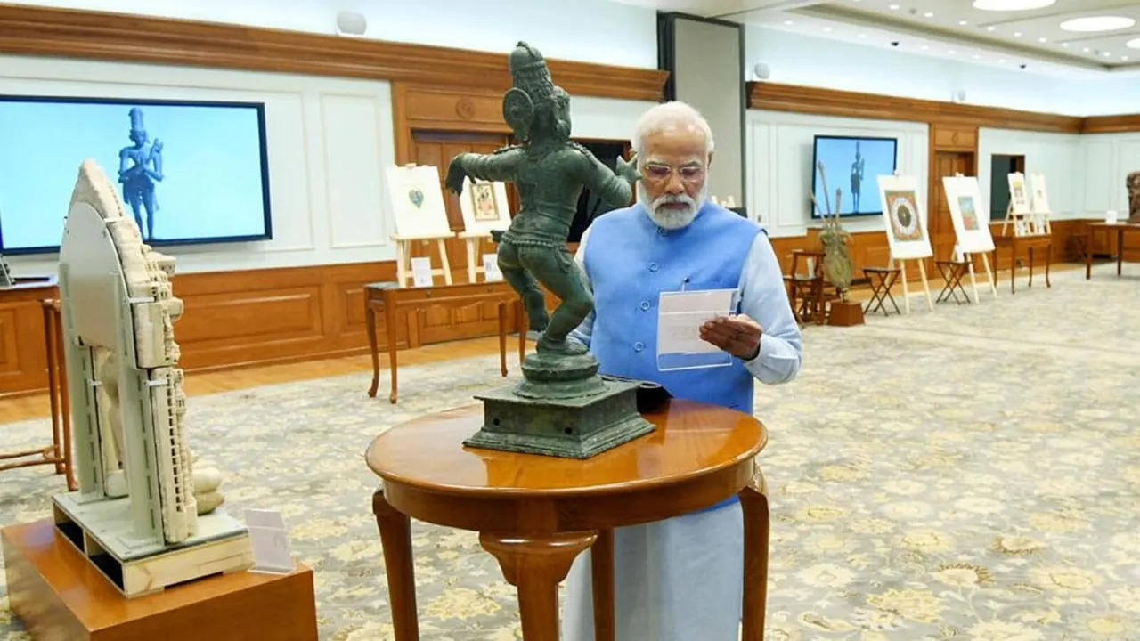 stolen artefacts brought back Narendra Modi