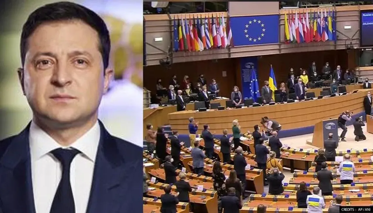 Zelenskyy EU Parliament Ukraine Russia