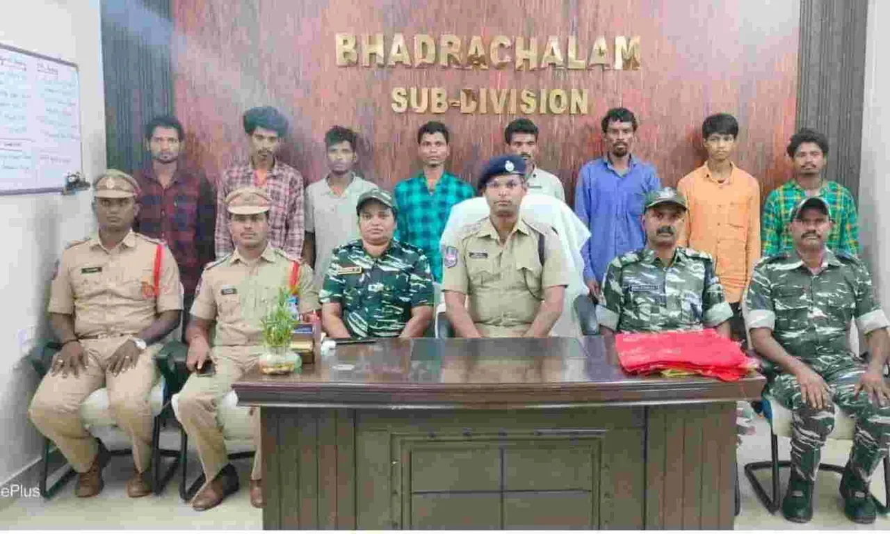 Eight Maoist militia members held in Bhadradri Kothagudem district of Telangana