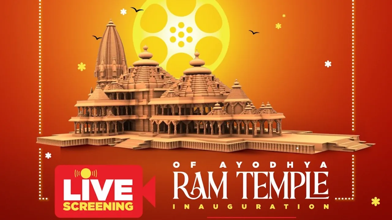Aaj Tak, PVR INOX to live broadcast Ram temple opening in cinema halls