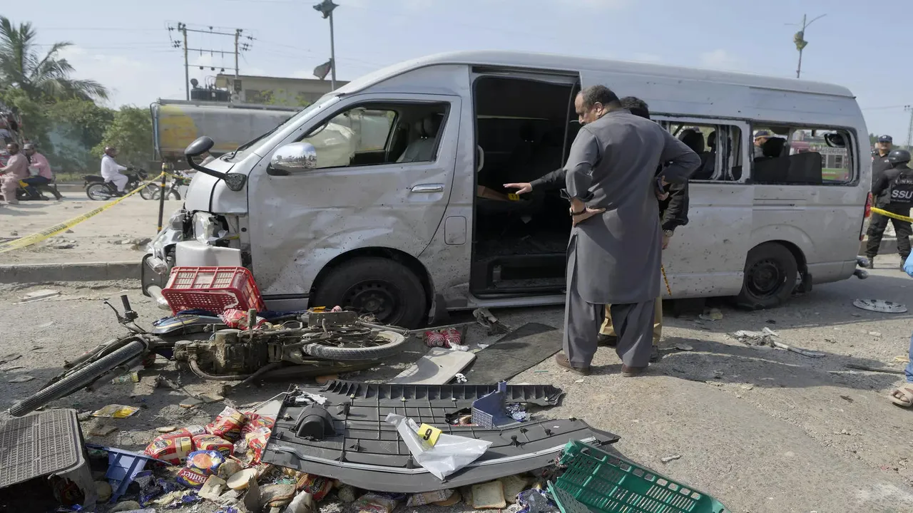 Five Japanese nationals traveling in a van narrowly escaped a suicide attack 