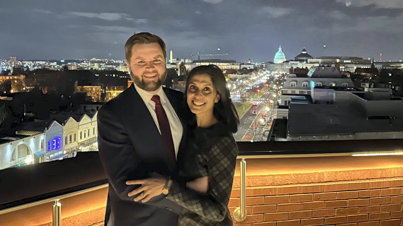 File Photo of JD Vance with his wife Usha Vance