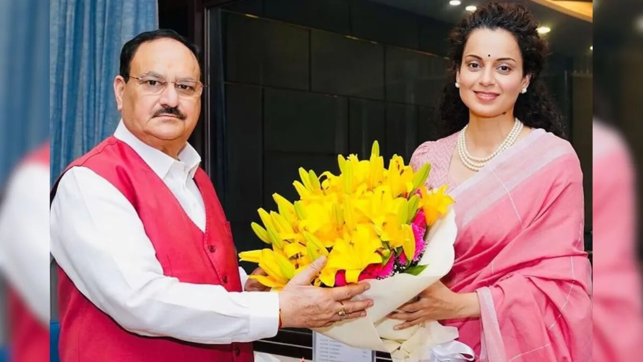 Kangana Ranaut J P Nadda