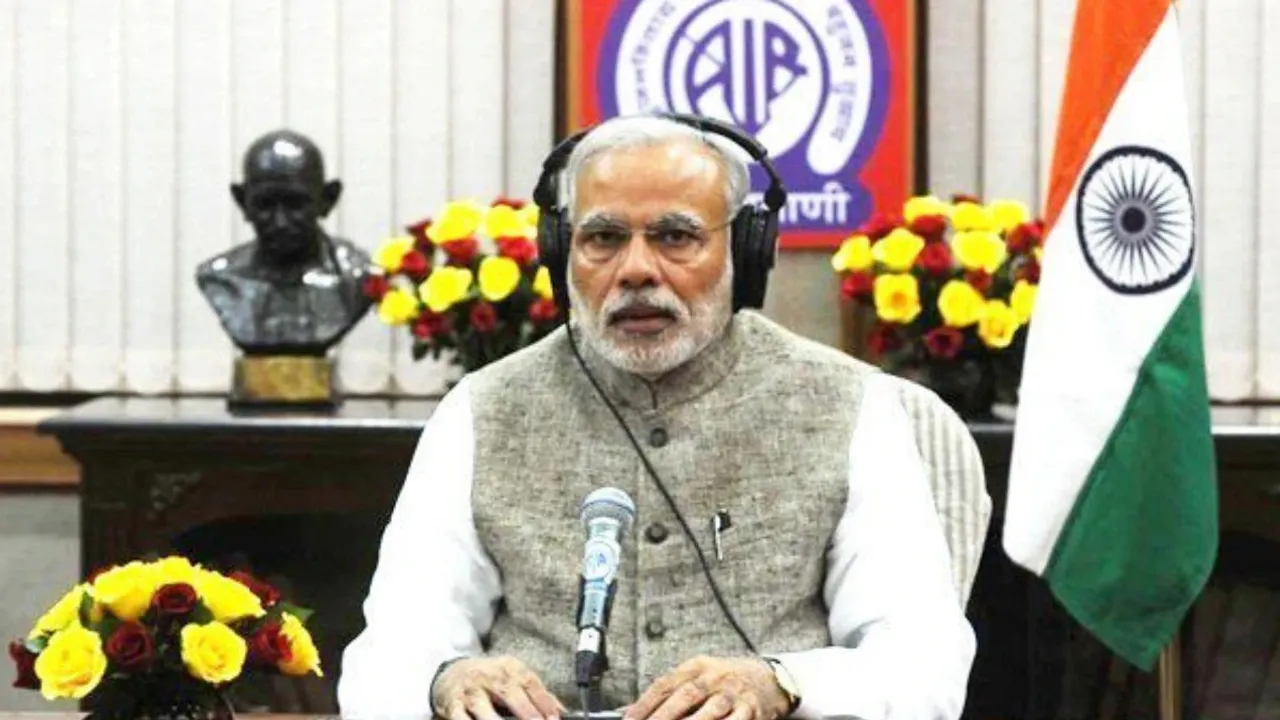 Narendra Modi on mann ki baat radio.jpg