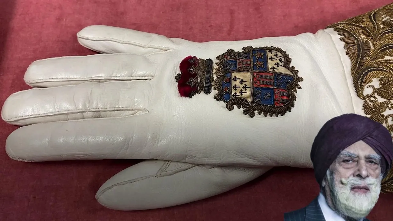 Lord Indarjit Singh Coronation Glove for King Charles