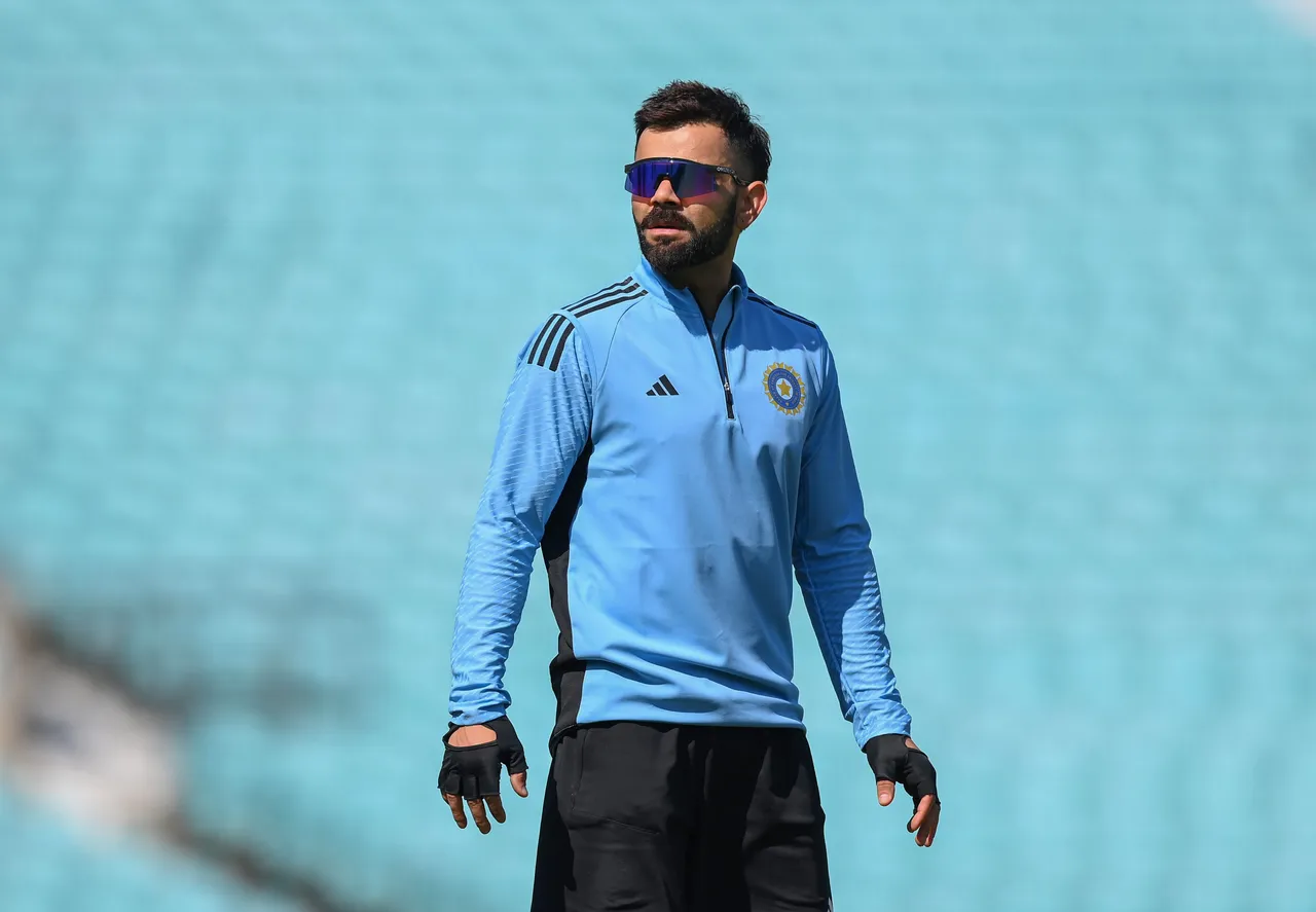Indian player Virat Kohli during a practive session ahead of the World Test Championship Final