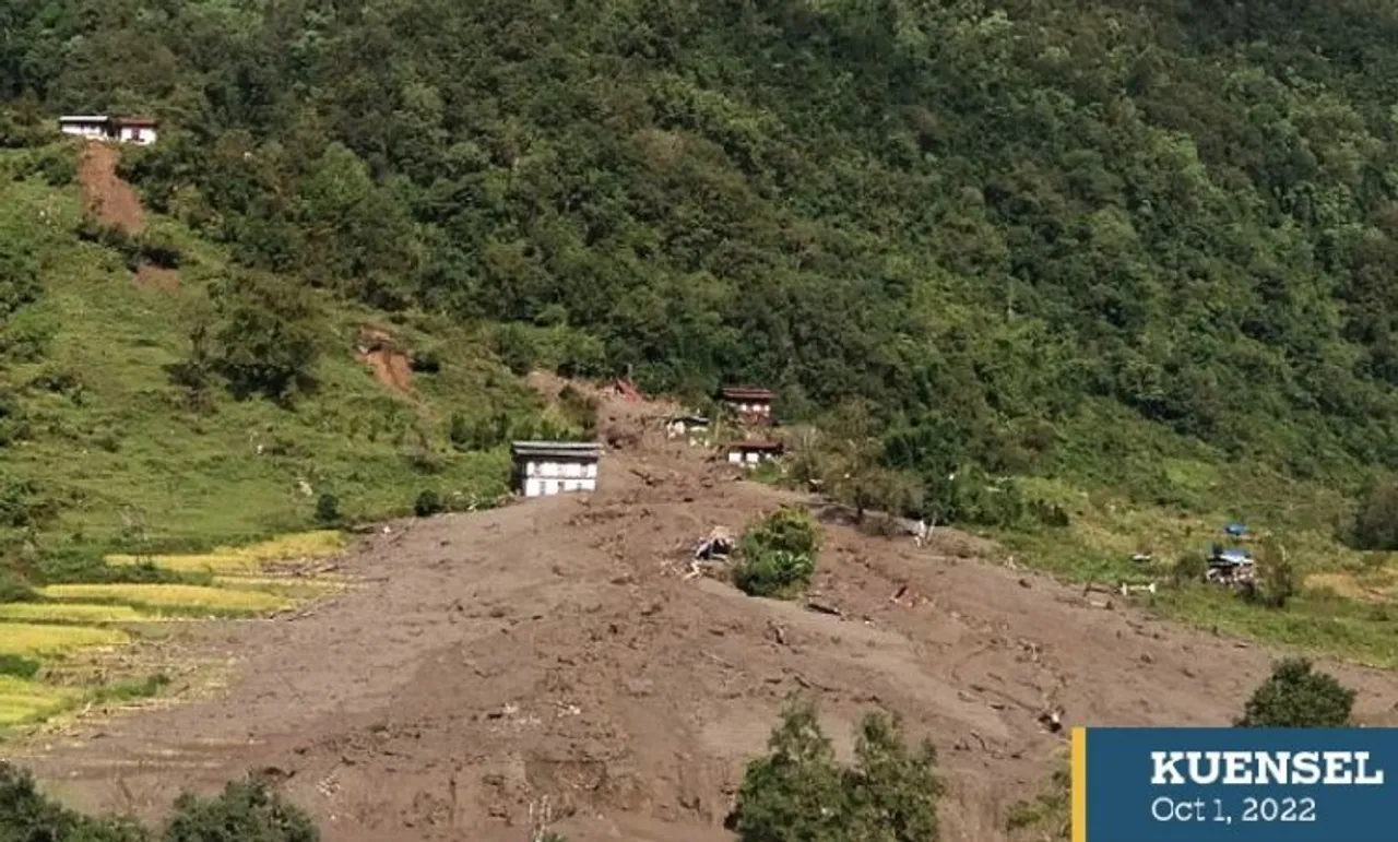 Five residents were killed four were injured in flash floods in Bhutan