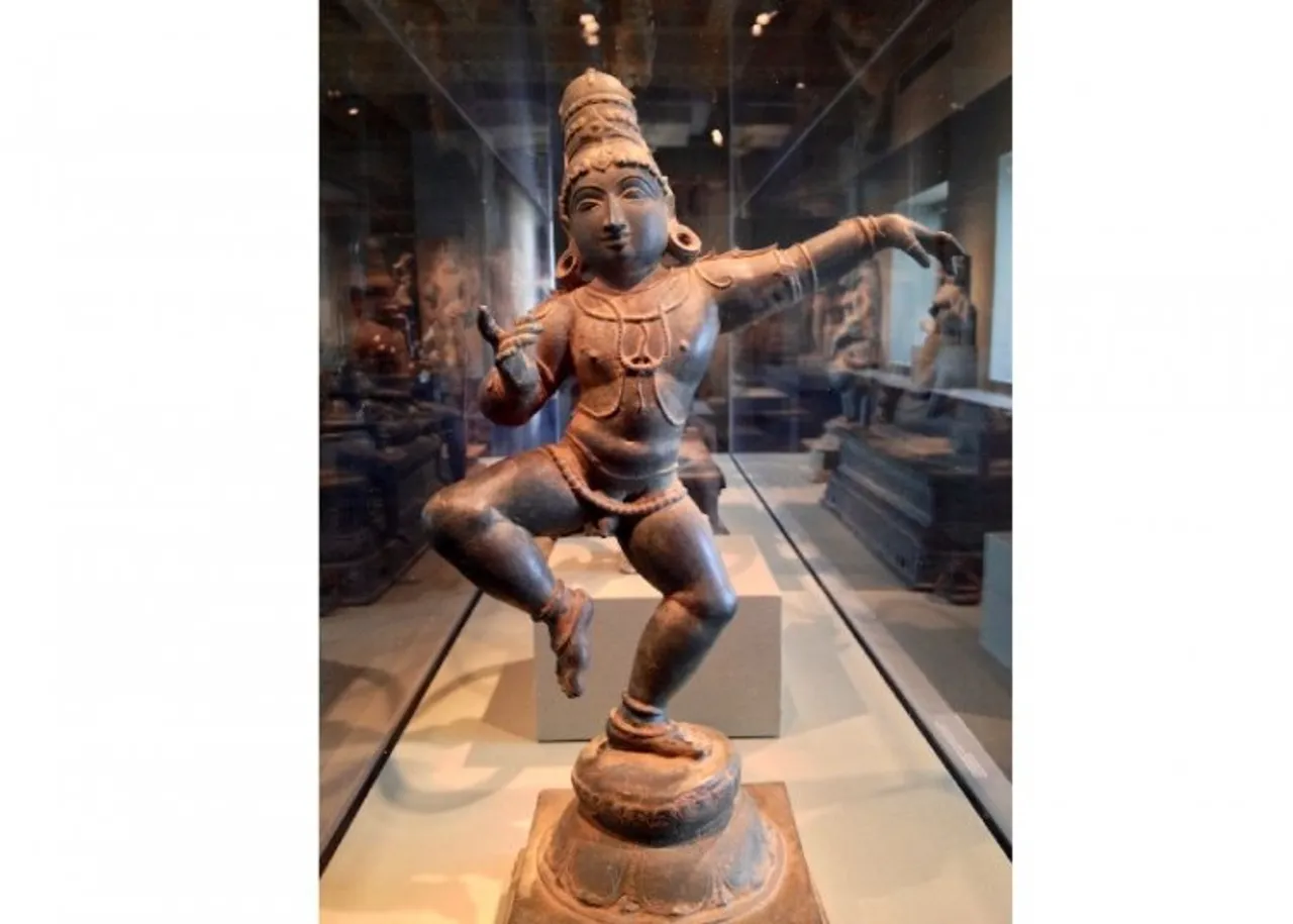 An antique  Sambandar idol