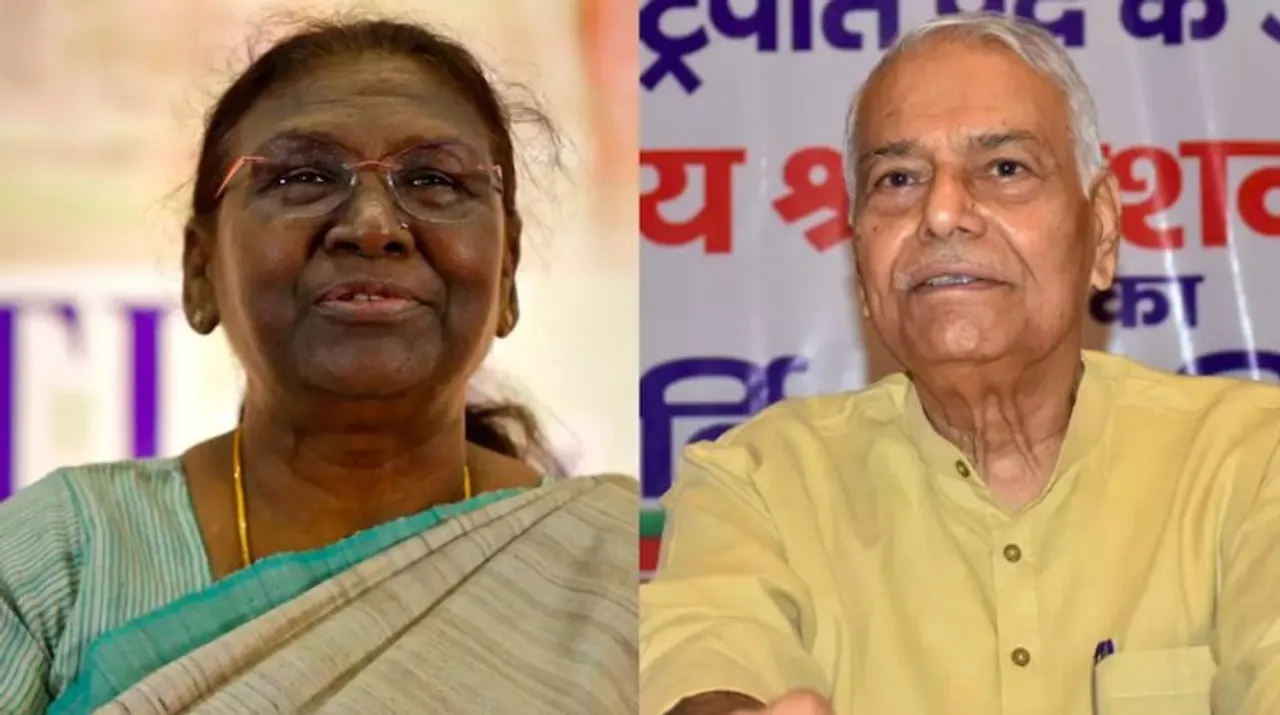 Droupadi Murmu and Yashwant Sinha