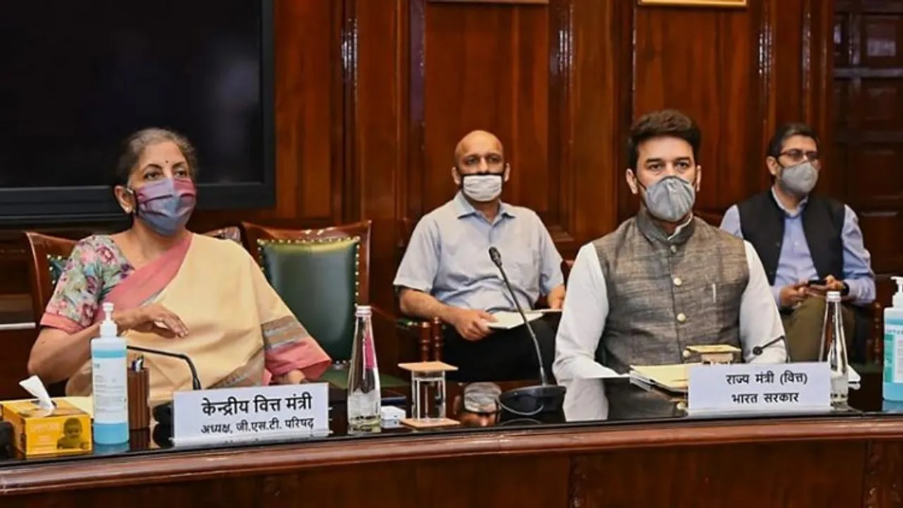 The GST Council, Union Ministers Nirmala Sitharaman and Anurag Thakur