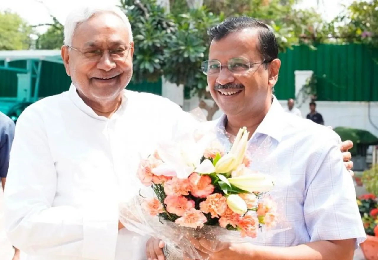 Bihar CM Nitish Kumar meets Arvind Kejriwal in Delhi